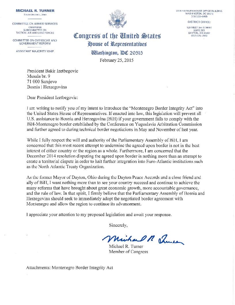 022515 Rep Turner Letter to BiH  Izetbegovic re  Sutorina (2)1x1